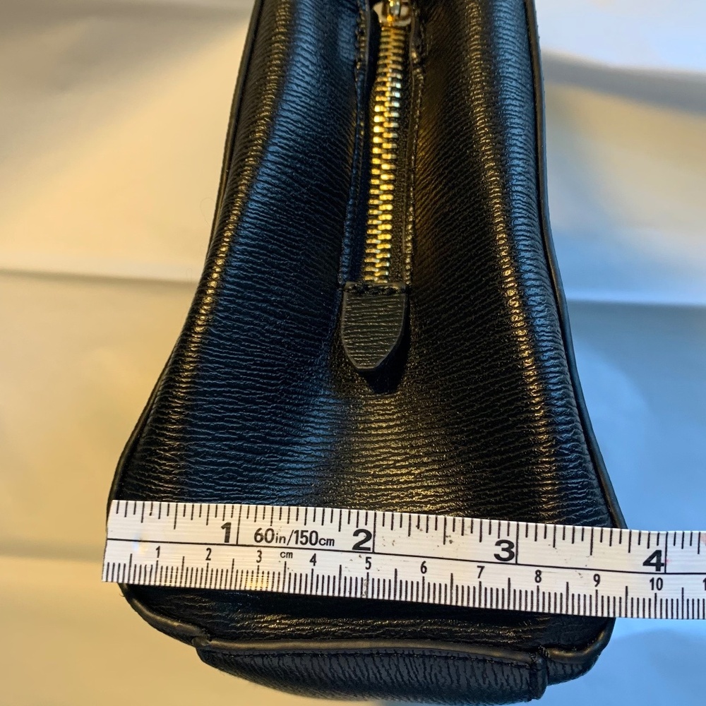 ALDO Black Structured Handbag with Top Handles & Shoulder Strap - Picture 4 of 13